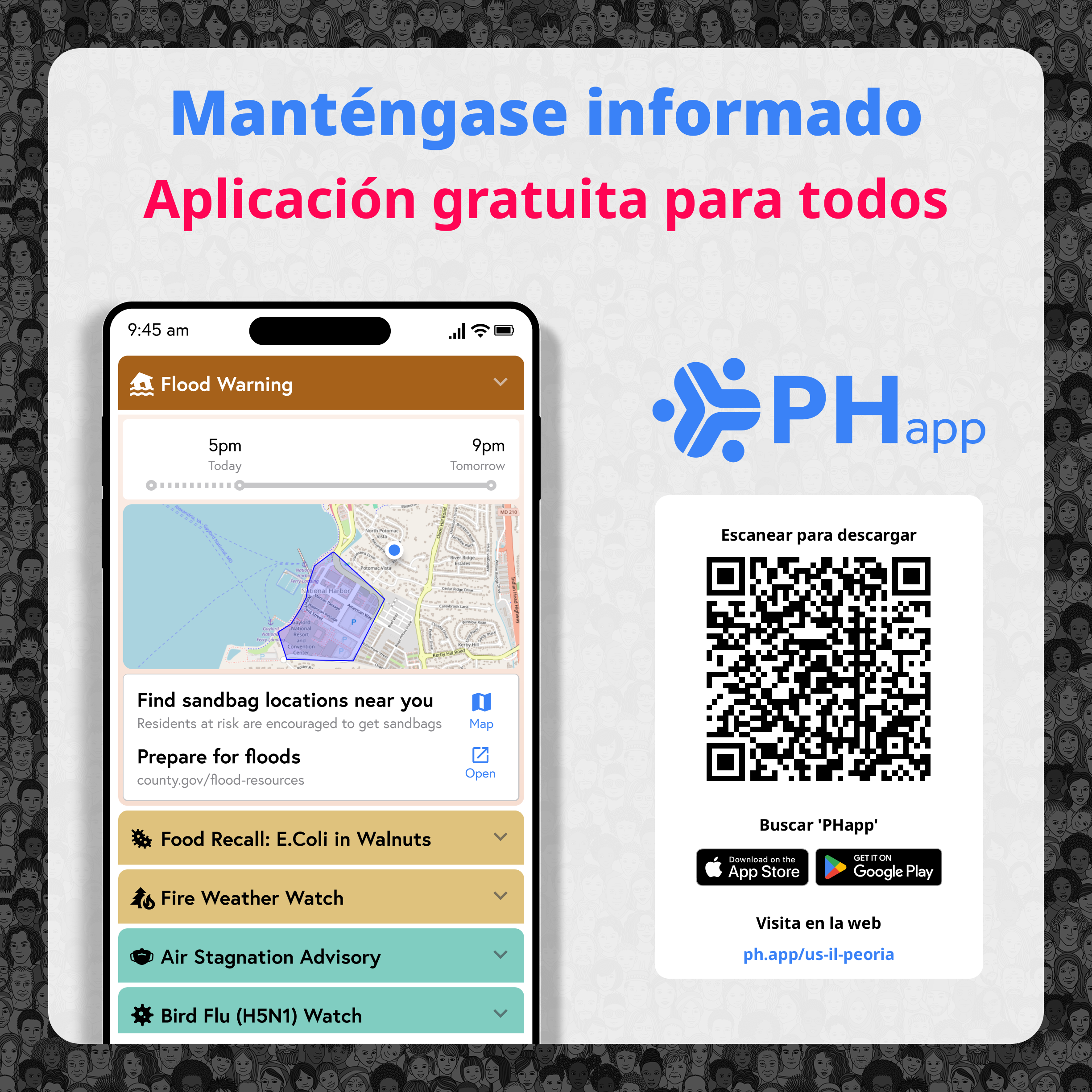 Social media image for Peoria County (Spanish)