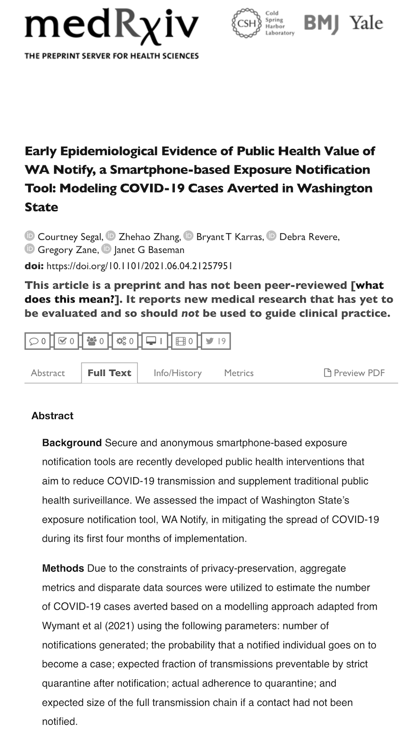 WA Notify Cases Averted